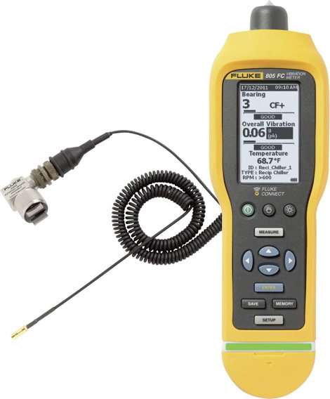 Fluke 805 FC/805 ES Rezgésmérő ± 5 %