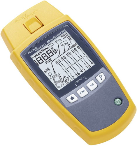 Telekommunikációs kábelmérő készülék, PoE teszter, Fluke Networks MS-POE 3. kép