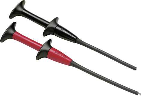 Fluke AC283A Biztonsági krokodilcsipesz készlet 4 mm-es alj CAT IV 600 V, CAT III 1000 V Piros, Feke