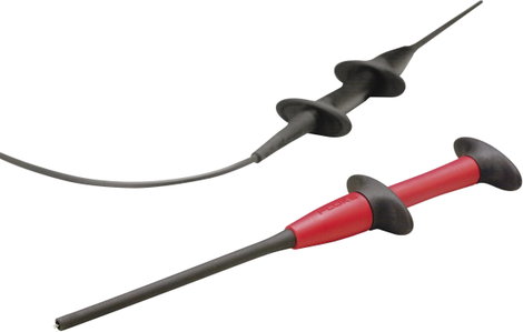 Fluke AC283A Biztonsági krokodilcsipesz készlet 4 mm-es alj CAT IV 600 V, CAT III 1000 V Piros, Feke 3. kép