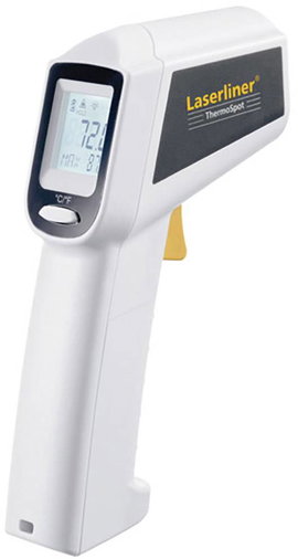 Infra hőmérő pisztoly, távhőmérő lézeres célzóval 8:1-es optikával -20-tól +315 °C-ig Laserliner The