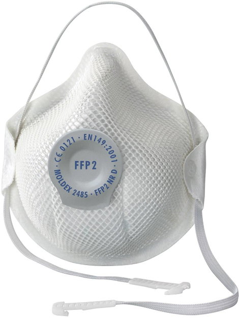 Finom por ellen védő szájmaszk szeleppel FFP2D, 20 db, Moldex Smart 248501