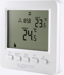 Programozható falba süllyeszthető termosztát 5 ... 35 °C, Sygonix SY-4500818