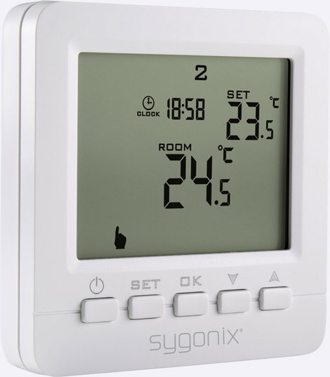 Programozható falba süllyeszthető termosztát 5 ... 35 °C, Sygonix SY-4500818 2. kép