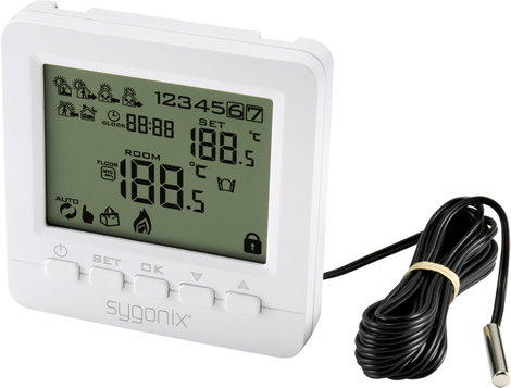 Programozható falba süllyeszthető termosztát 5 ... 35 °C, Sygonix SY-4500818 6. kép