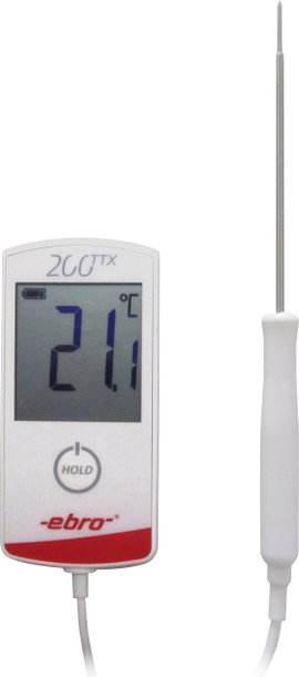 ebro TTX 200 Beszúrós hőmérő (HACCP) Mérési tartomány, hőmérséklet -30 - +200 °C HACCP konform, IP65