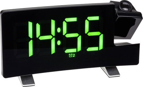 TFA Dostmann 60.5015.04 Kvarc Ébresztőóra Fekete Nagy kijelző, USB csatlakozó 4. kép