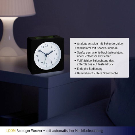TFA Dostmann 60.1031.01 Kvarc Ébresztőóra Fekete Riasztási idők 1 7. kép