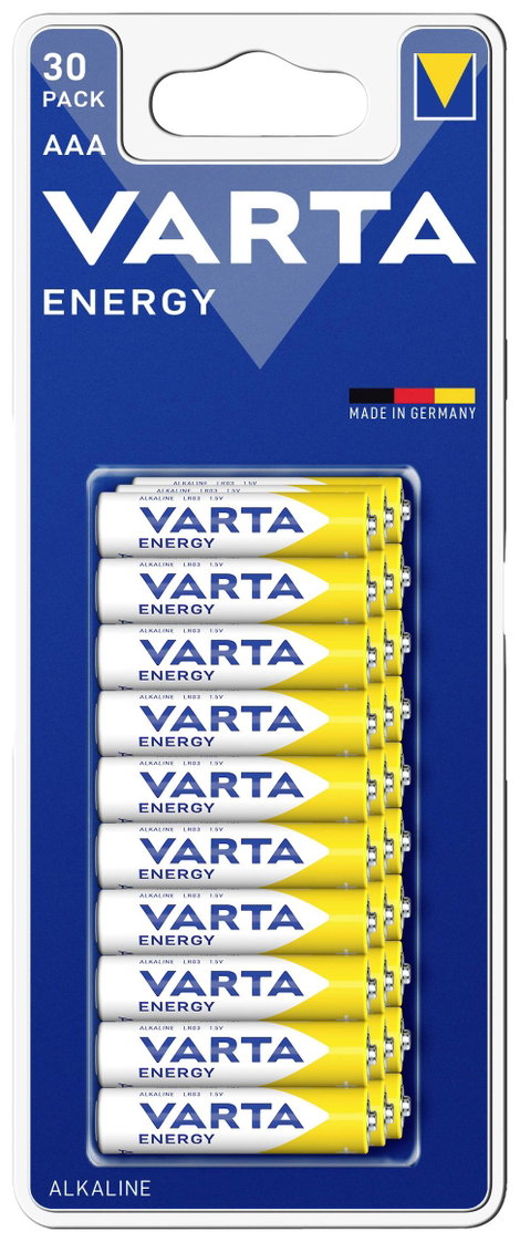 Varta Mikroelem ENERGY AAA Bli 30 Alkáli mangán 1.5 V 30 db
