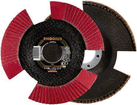 Rhodius 210654 VISION SPEED Felületcsiszoló korong Ø 115 mm Furat átmérő 22.23 mm Nemesacél 1 db 2. kép