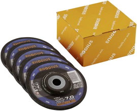 Rhodius 210749 KSM Nagyolótárcsa, hajlított Ø 115 mm Furat átmérő 22.23 mm Acél 1 db