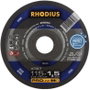 Rhodius XT67 210742 Vágótárcsa, egyenes 115 mm 1 készlet Acél 2. bélyegkép