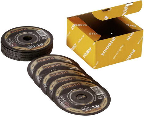 Rhodius XT70 PACK 211080 Vágótárcsa, egyenes 115 mm 50 db Nemesacél, Acél