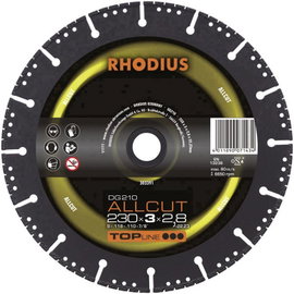 Rhodius 303390 DG210 ALLCUT Gyémánt bevonatú vágótárcsa Ø 180 mm Furat átmérő 22.23 mm 1 db