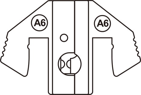 TOOLCRAFT PLE-0A6 2161002 Krimpelő pecsét Szigetelt laposérintkezős hüvelyek 4.0 - 6.0 mm² Alkalmas  4. kép