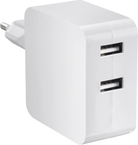 VOLTCRAFT SPS-2400/2+WH-N USB-s töltőkészülék 24 W Aljzat dugó Kimeneti áram (max.) 4800 mA Kimenete