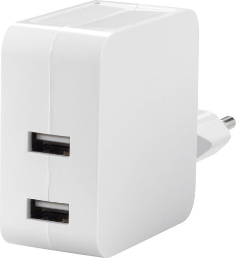 VOLTCRAFT SPS-2400/2+WH-N USB-s töltőkészülék 24 W Aljzat dugó Kimeneti áram (max.) 4800 mA Kimenete 2. kép