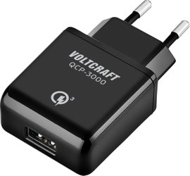 Intelligens hálózati USB töltő 3 A 1x USB, Voltcraft QCP-3000 VC-11342765