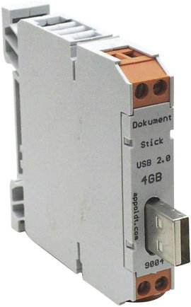USB-stick házban, TS35 kalapsínhez, Appoldt USB2.0-8GB-A