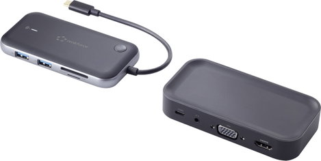 Mini dokkoló állomás, vezeték nélküli képátvitel, kártyaolvasó, USB-C, Renkforce 3. kép