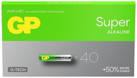 GP Batteries Mikroelem GPSUP24A011S40 Alkáli mangán 1.5 V 40 db 2. kép