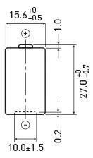Panasonic CR-2 CR 2 Fotóelem Lítium 850 mAh 3 V 1 db 2. kép