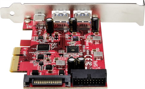 Renkforce 1+4 port USB 3.1 kontroller kártya USB 3.2 (2. generáció)(USB 3.1) PCIe x4 3. kép