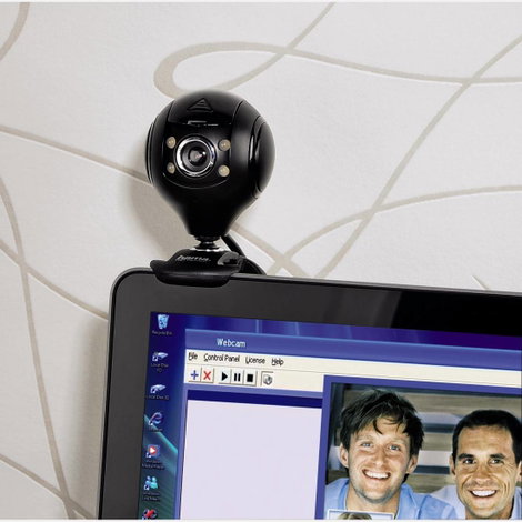 HD webkamera 1280 x 1024 pixel Hama Spy Protect Talp, Csíptetős tartó 3. kép