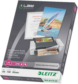 Leitz Lamináló fólia DIN A5 125 mikron fényes 100 db