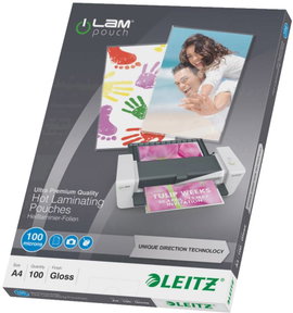 Leitz Lamináló fólia DIN A4 100 mikron fényes 100 db