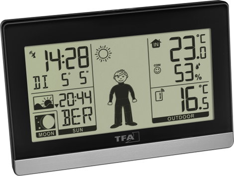 TFA Dostmann Weather Boy 35.1159.01 Vezeték nélküli időjárásjelző állomás Előrejelzés 8 óra Érzékelő 3. kép