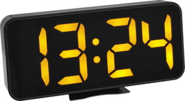 TFA Dostmann 60.2027.01 Kvarc Ébresztőóra Fekete Nagy kijelző