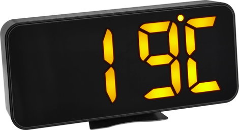 TFA Dostmann 60.2027.01 Kvarc Ébresztőóra Fekete Nagy kijelző 3. kép