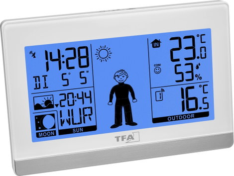 TFA Dostmann Weather Boy 35.1159.02 Vezeték nélküli időjárásjelző állomás Előrejelzés 8 óra Érzékelő