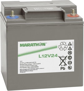 Ólomakku 12 V 23.5 Ah GNB Marathon L12V24 NALL120024HM0MA Ólom-vlies (AGM) 168 x 174 x 127 mm Karban