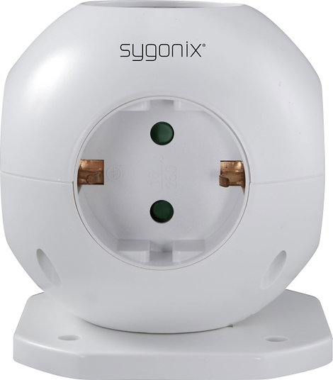 Sygonix SY-4535062 Elosztó kocka Fehér Védőérintkezős 1 db 3. kép