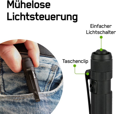GP Discovery GPDISFLCP21BL812 GPDISFLCP21BL812 Toll lámpa Elemekről üzemeltetett LED 115 mm Fekete 2. kép
