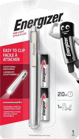 Energizer Metal Penlight LED Toll lámpa Elemekről üzemeltetett 35 lm 20 óra 50 g