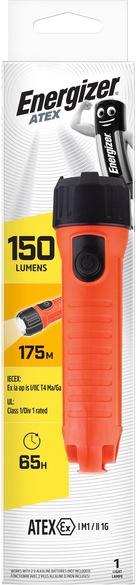 Energizer 2D ATEX Kézilámpa Ex zóna: 0, 1, 2 150 lm 175 m 2. kép