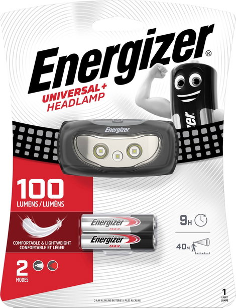 Energizer Universal Plus LED Fejlámpa Elemekről üzemeltetett 100 lm 9 óra E301659800 2. kép