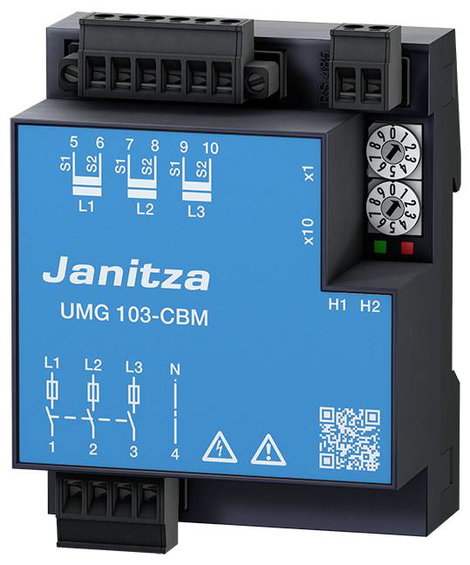 Univerzális DIN sínes energiafogyasztás mérő, Janitza UMG103-CBM 2. kép