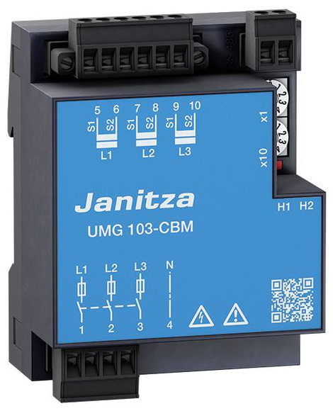 Univerzális DIN sínes energiafogyasztás mérő, Janitza UMG103-CBM 3. kép