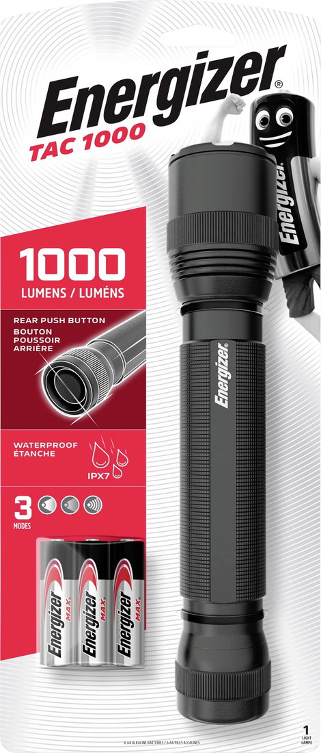 Energizer Tactical Performance LED Kézilámpa Elemekről üzemeltetett 1000 lm 15 óra 540 g 4. kép