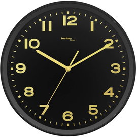 Techno Line WT 8500-1 gold Rádiójel vezérlésű Falióra 30 cm x 4.1 cm Fekete