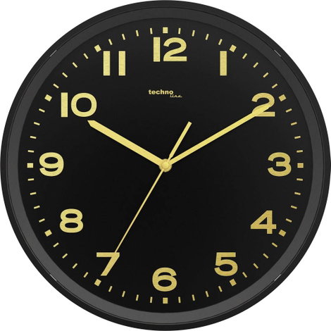 Techno Line WT 8500-1 gold Rádiójel vezérlésű Falióra 30 cm x 4.1 cm Fekete 2. kép