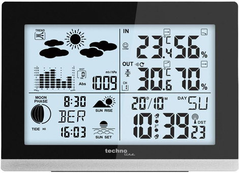 Vezeték nélküli időjárásjelző állomás, Techno Line WS 6762 3. kép