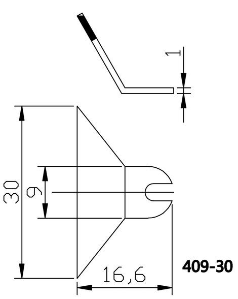 TOOLCRAFT Forrasztóhegy Lapított Hegy méret 30 mm Csúcs hossza 18 mm Tartalom, tartalmi egységek ren 3. kép