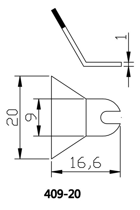 TOOLCRAFT Forrasztóhegy Lapított Hegy méret 20 mm Csúcs hossza 15 mm Tartalom, tartalmi egységek ren 3. kép