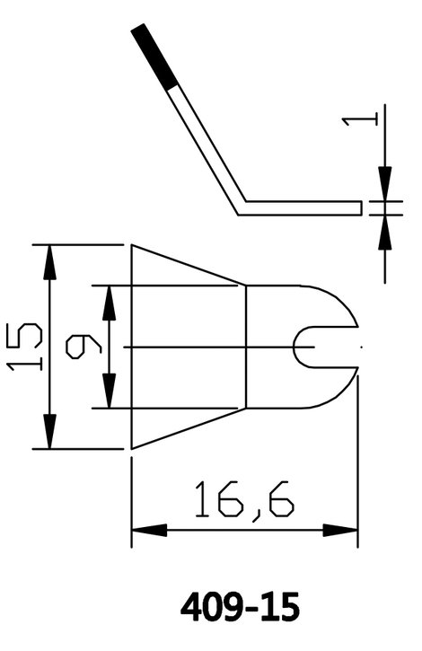 TOOLCRAFT Forrasztóhegy Lapított Hegy méret 15 mm Csúcs hossza 15 mm Tartalom, tartalmi egységek ren 3. kép