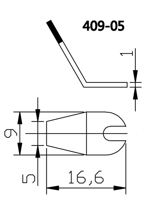 TOOLCRAFT Forrasztóhegy Lapított Hegy méret 5 mm Csúcs hossza 15 mm Tartalom, tartalmi egységek rend 3. kép